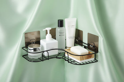 Metal Bathroom Corner Rack Storage Shelves