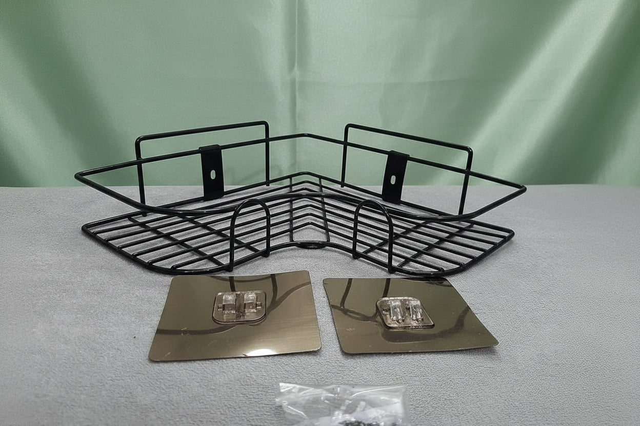 Metal Bathroom Corner Rack Storage Shelves
