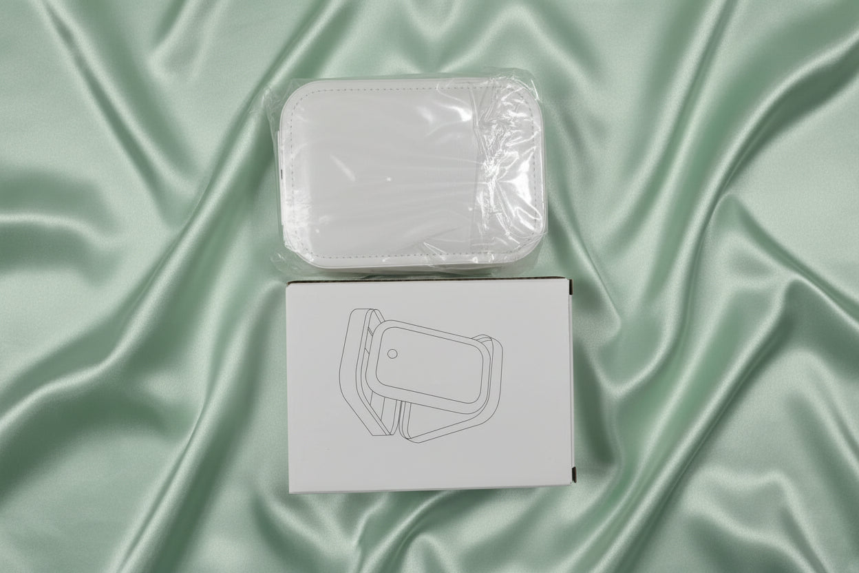 White Jewelry Box with LED Mirror