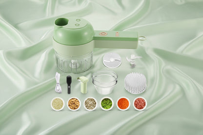 4 in 1 Portable Electric Vegetable Cutter Set